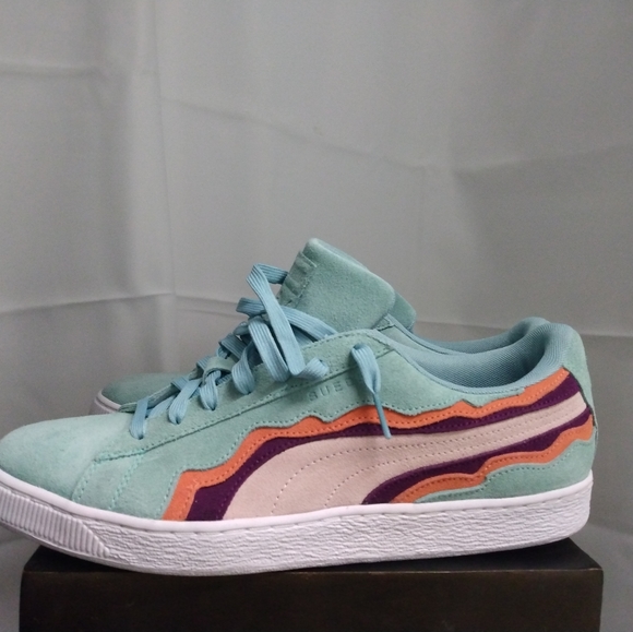 Puma suede's multi color size 12 - Picture 5 of 5